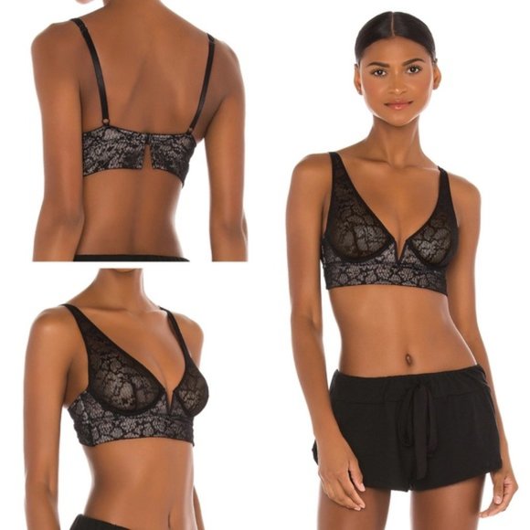 Free People Other - Free People Tameeka Black Lace Underwire Bra Sz XS